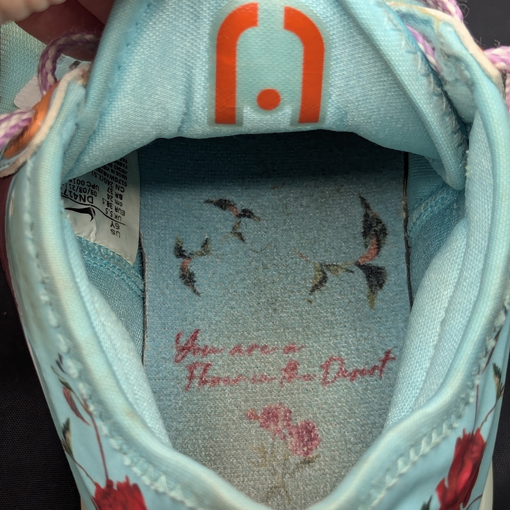 Nike Lebron x Mimi Plange 18 Low Daughters Floral Size 6Y - Picture 8 of 12